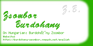 zsombor burdohany business card